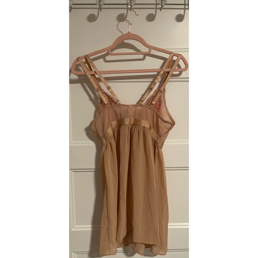 Torrid Rose Dust Lace Babydoll Lingerie Set w/ Panty NWT SZ 0 (12) - Picture 6 of 14